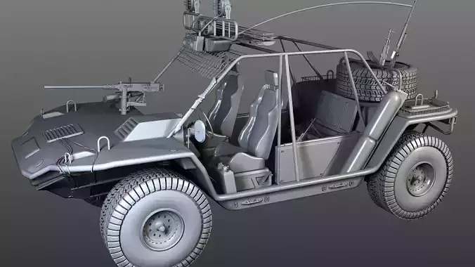 desert rover 3D model