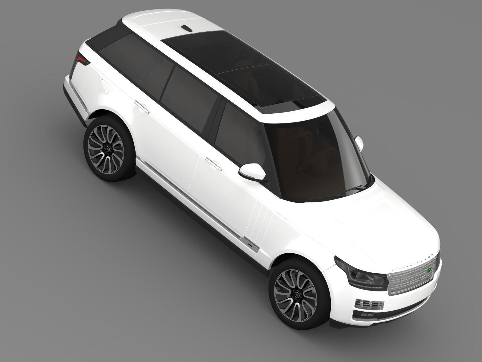 Range Rover Autobiography LWB L405 2014 3D model_9