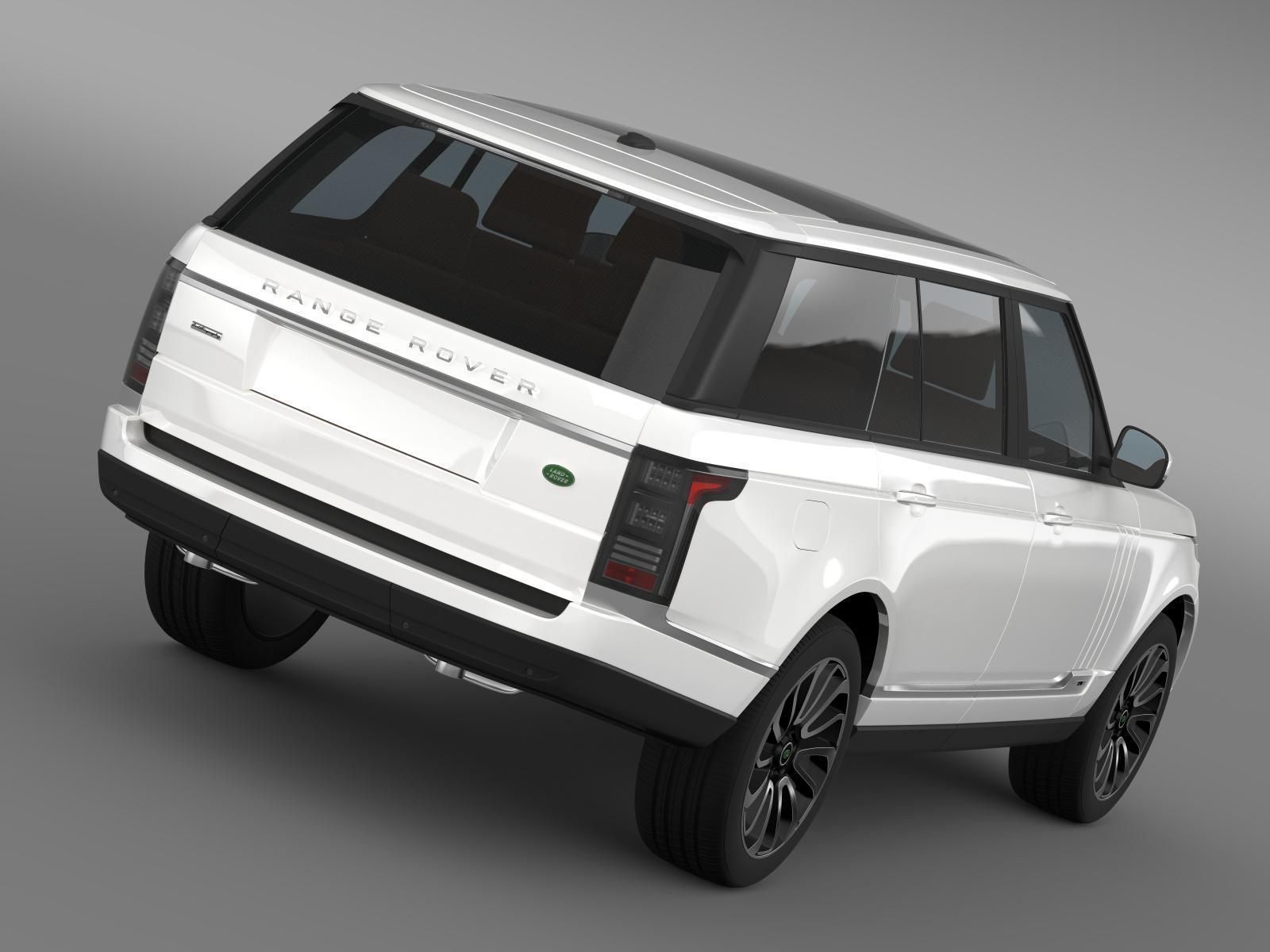 Range Rover Autobiography LWB L405 2014 3D model_5