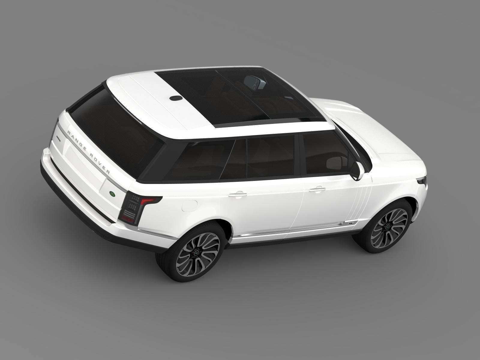 Range Rover Autobiography LWB L405 2014 3D model_10