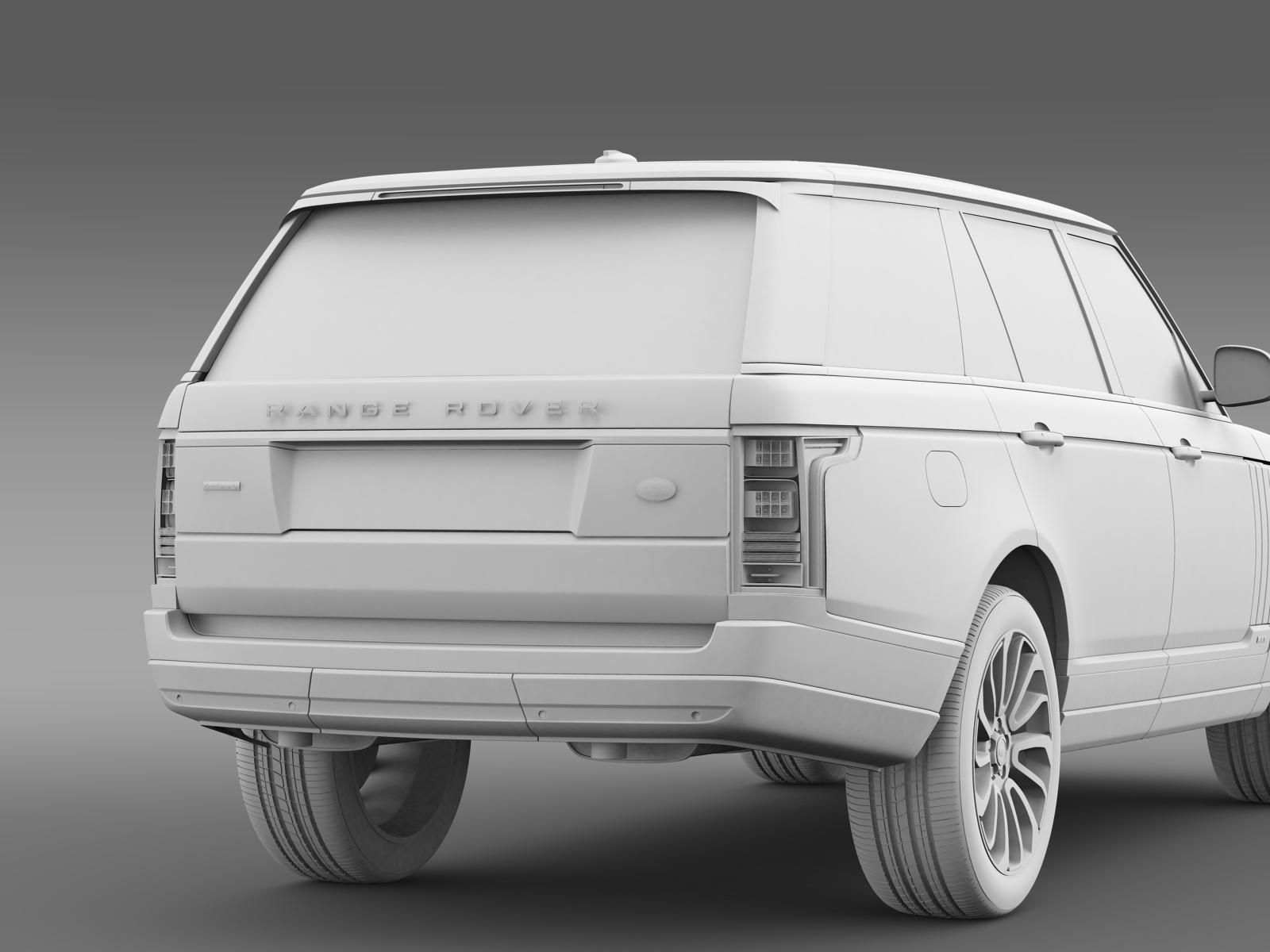 Range Rover Autobiography LWB L405 2014 3D model_16