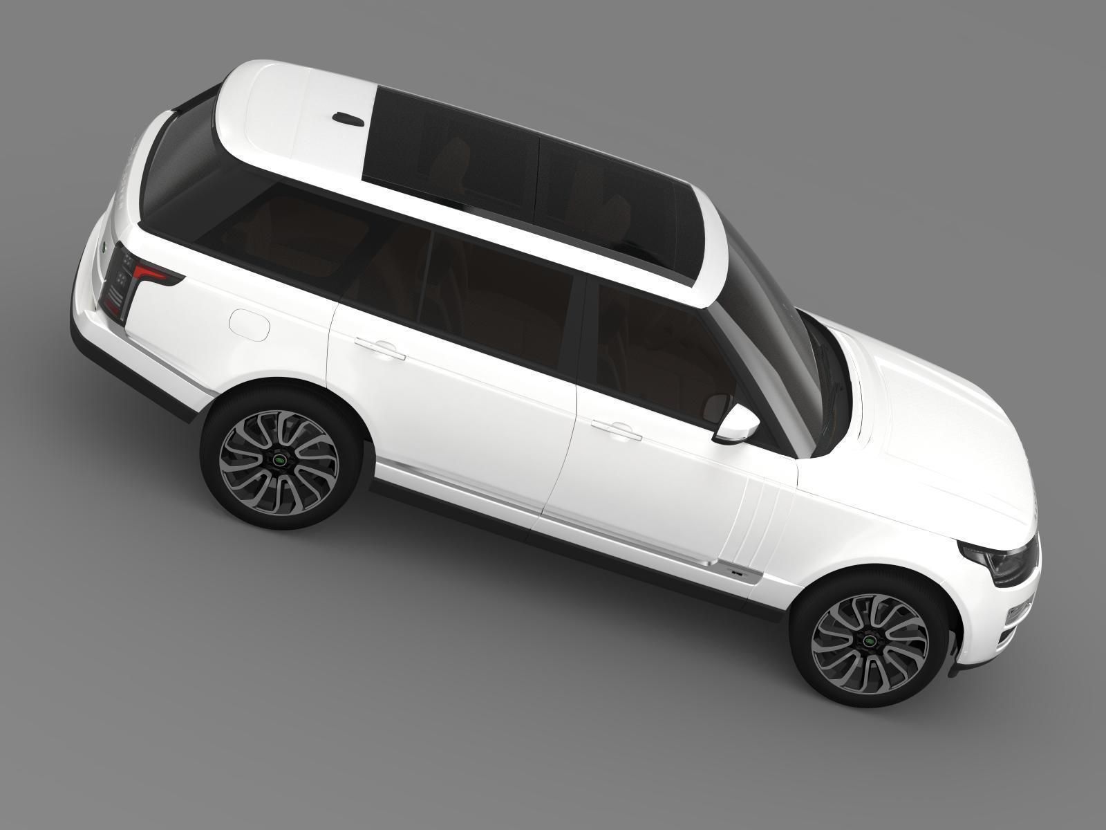 Range Rover Autobiography LWB L405 2014 3D model_7