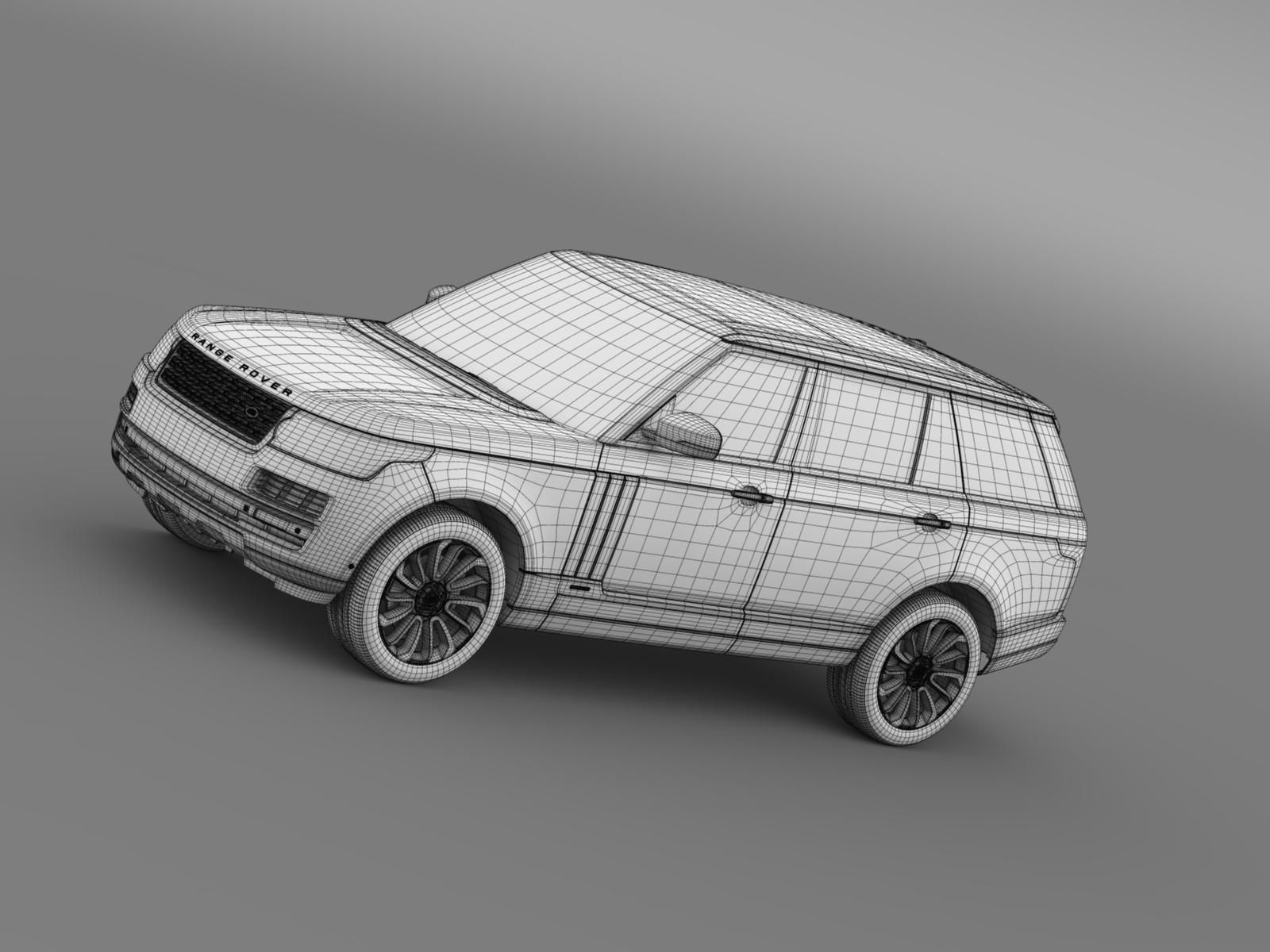 Range Rover Autobiography LWB L405 2014 3D model_15