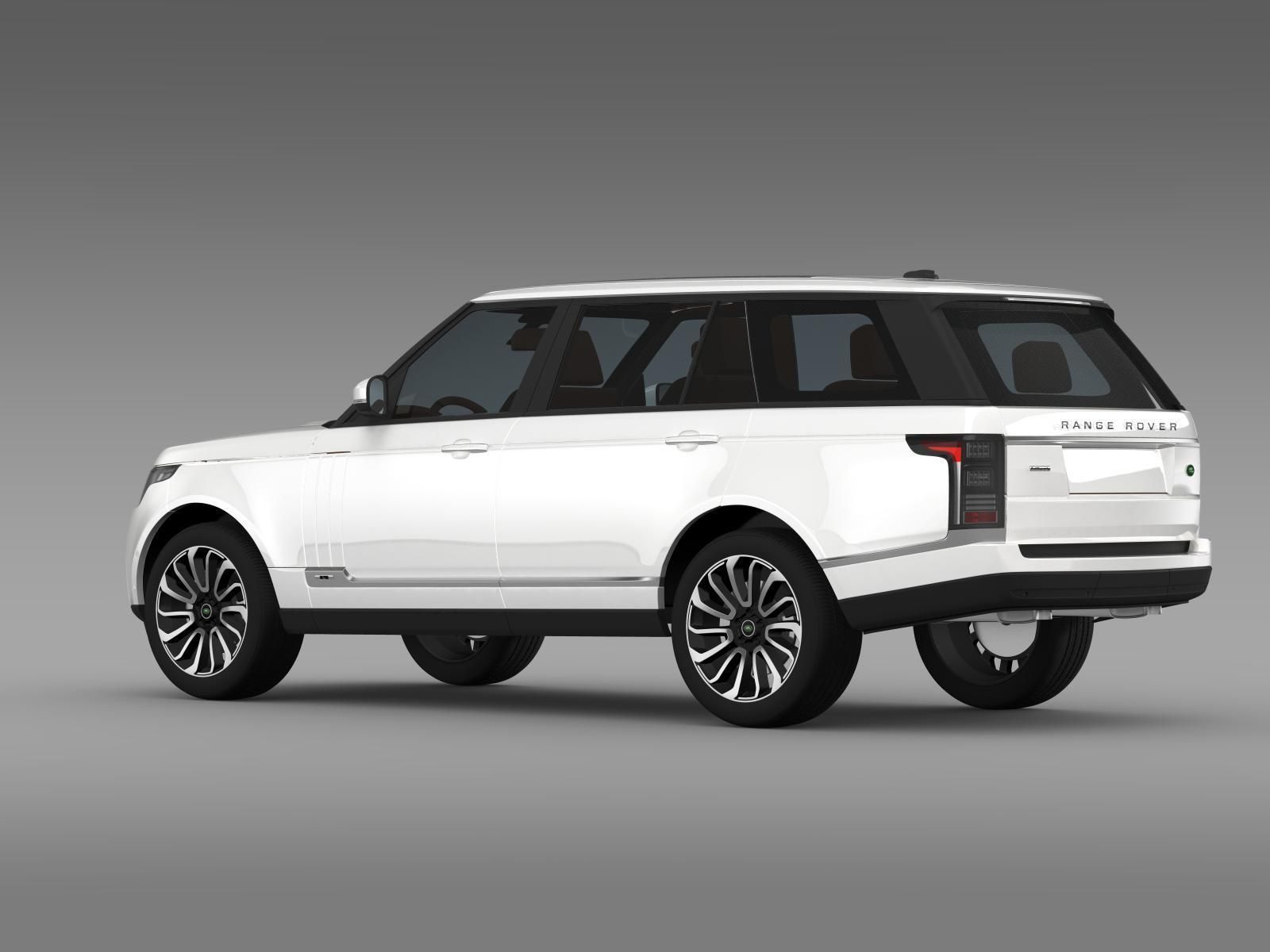 Range Rover Autobiography LWB L405 2014 3D model_11