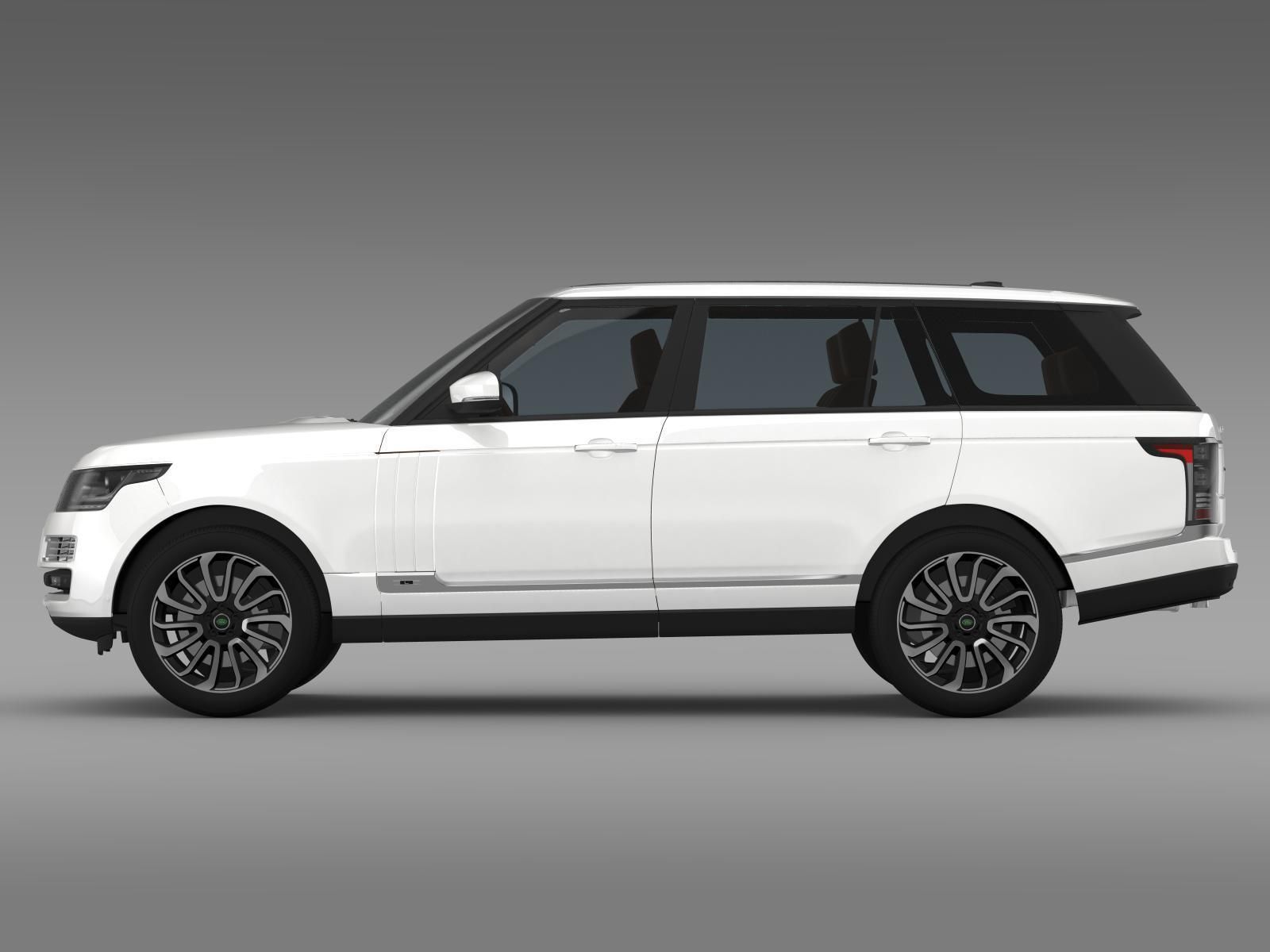 Range Rover Autobiography LWB L405 2014 3D model_2