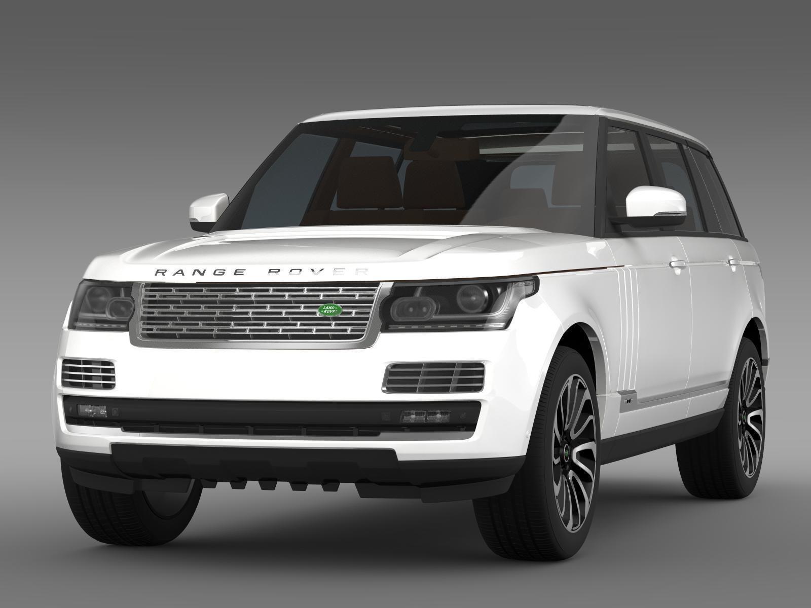 Range Rover Autobiography LWB L405 2014 3D model_4