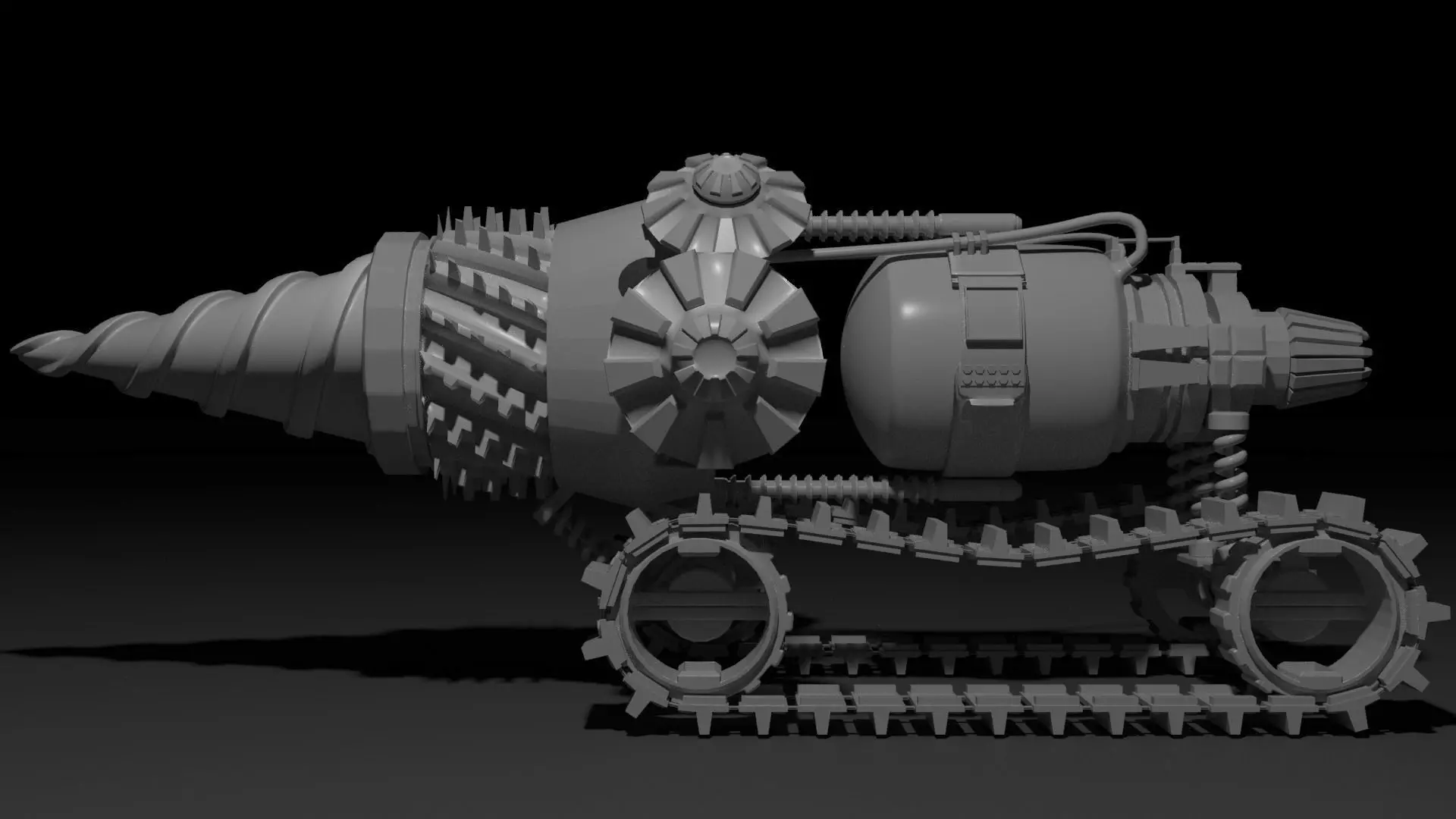 Drilling Rig - TU37 Destroyer 3D model_0