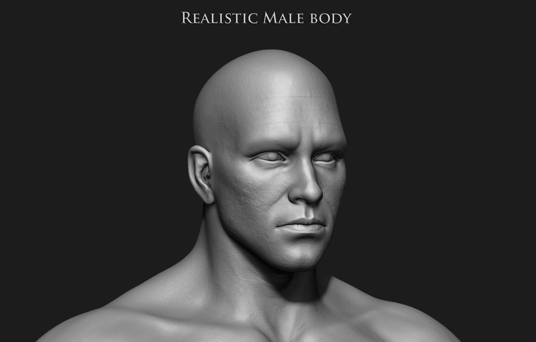 Realistic Human male body Zbrush 3D model_7