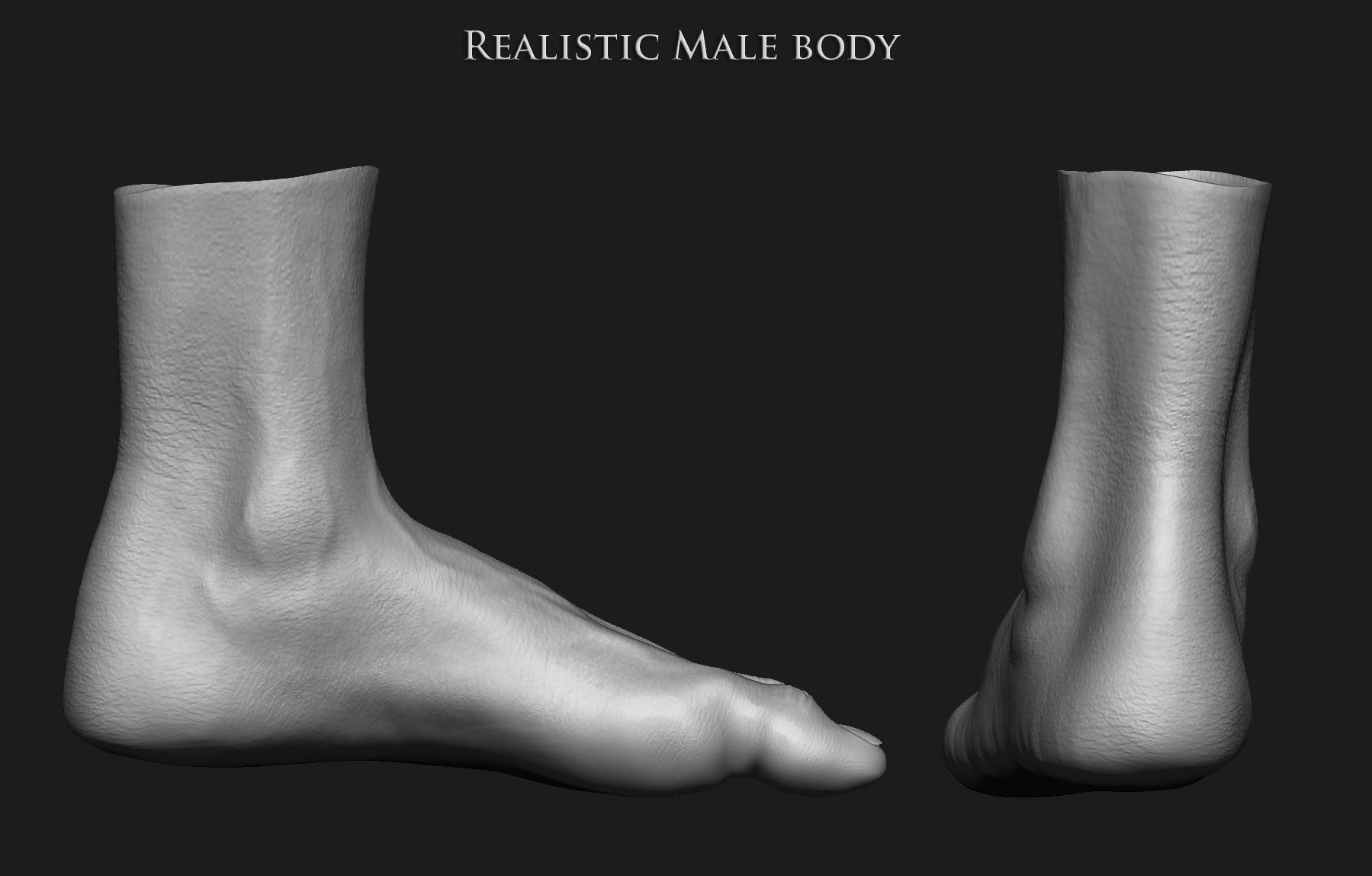 Realistic Human male body Zbrush 3D model_13