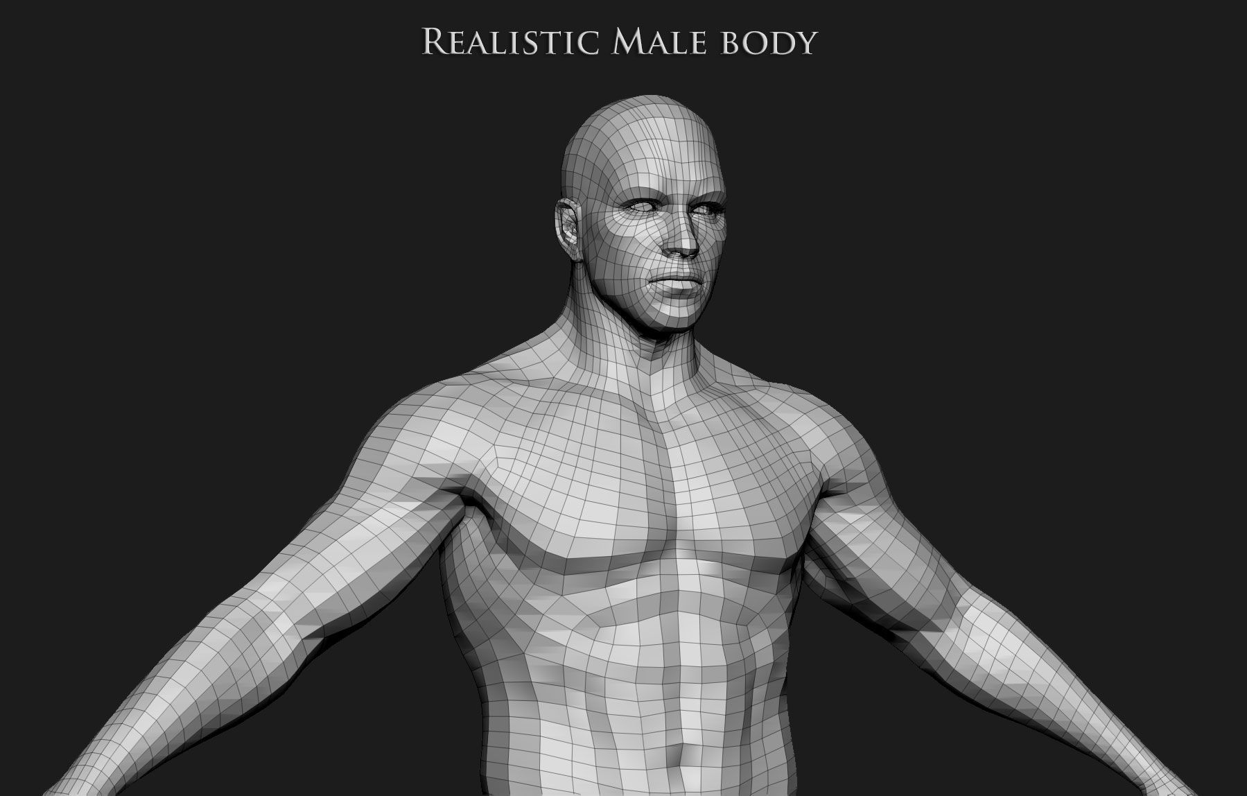 Realistic Human male body Zbrush 3D model_18