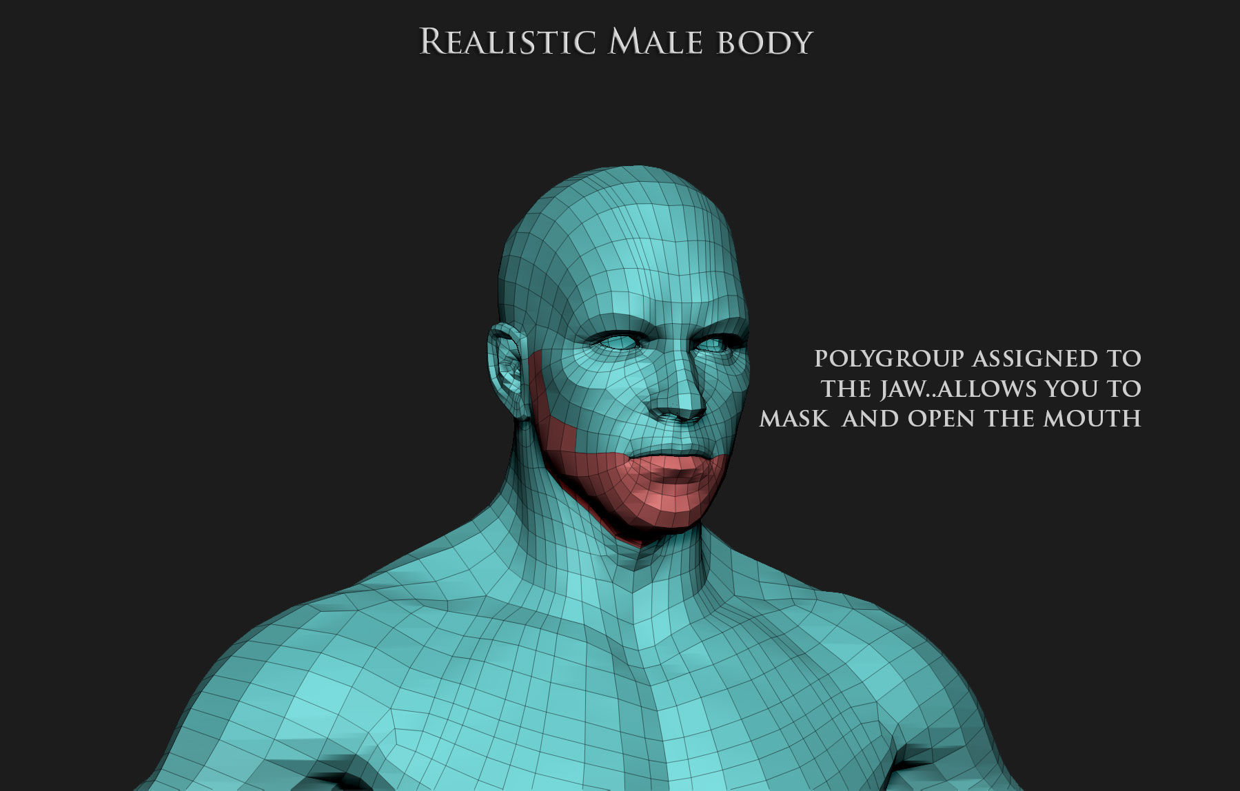 Realistic Human male body Zbrush 3D model_19