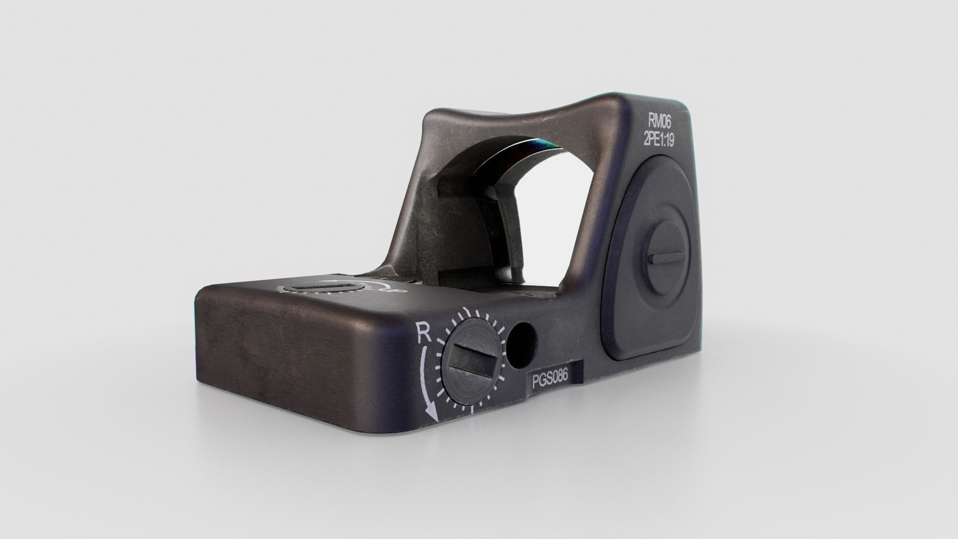 Trijicon RMR Miniature Reflex Sight Low-poly 3D model_7