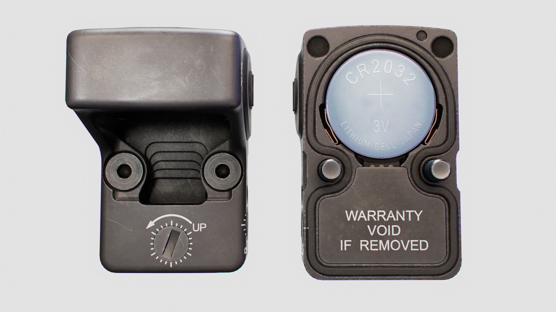 Trijicon RMR Miniature Reflex Sight Low-poly 3D model_12