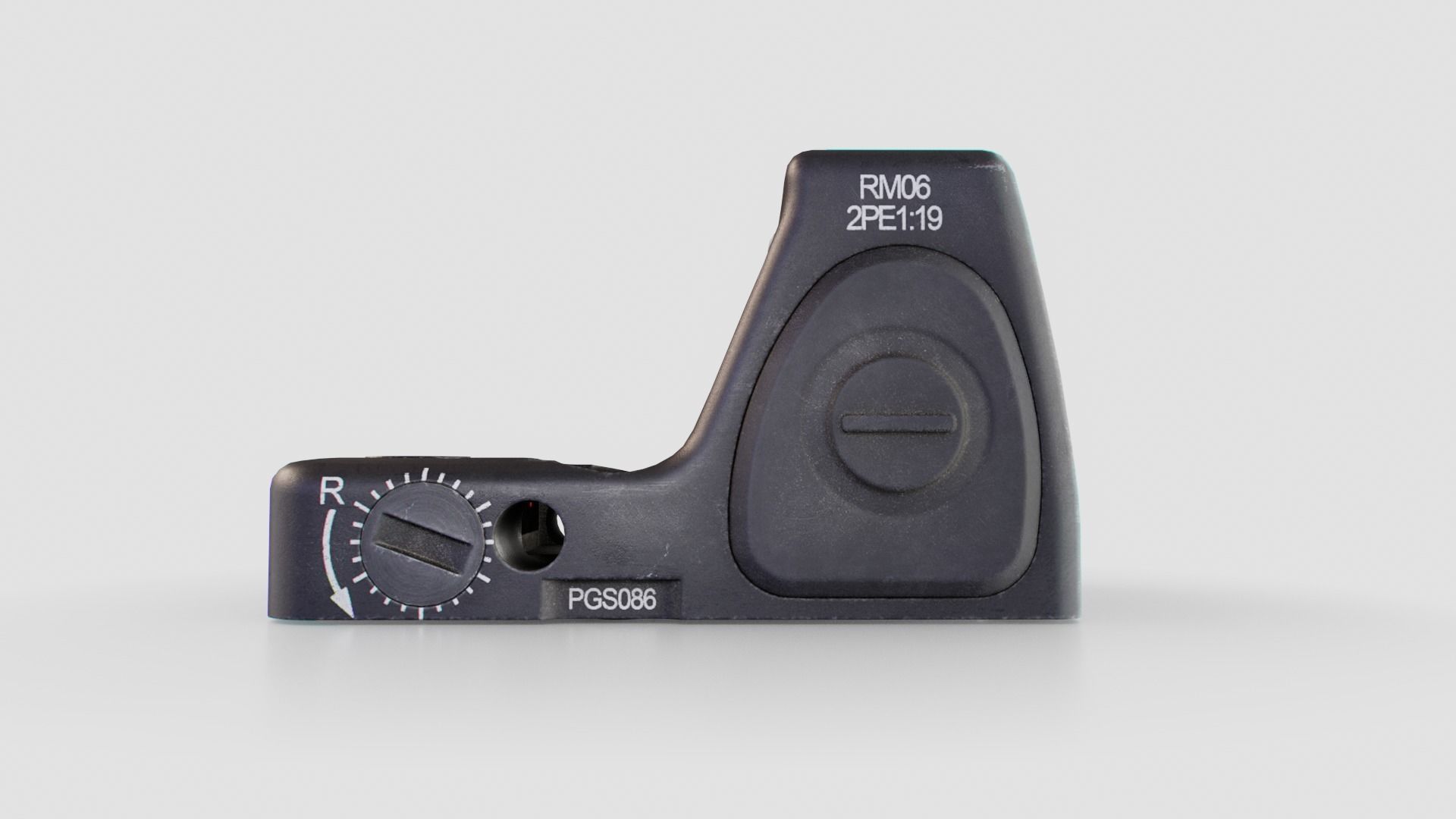 Trijicon RMR Miniature Reflex Sight Low-poly 3D model_8