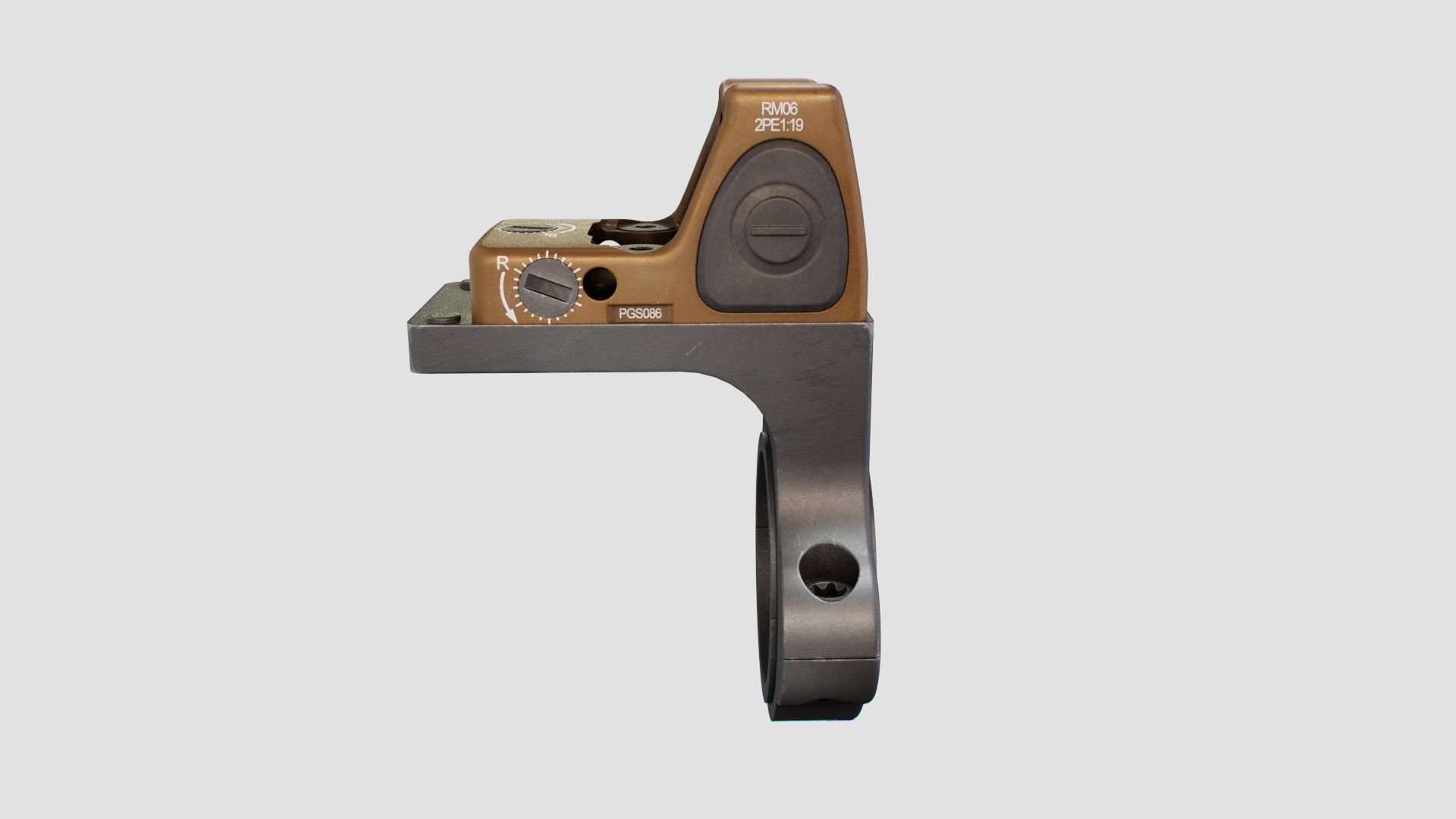 Trijicon RMR Miniature Reflex Sight Low-poly 3D model_28