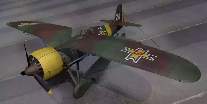 PZL P-24G 3D model
