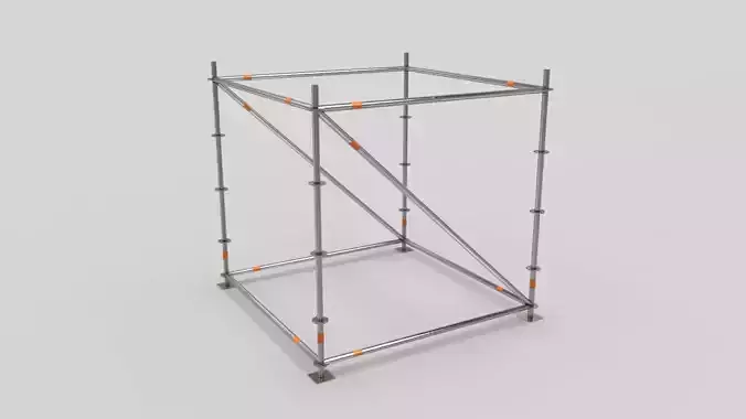 Scaffold Layher Module Low-poly 3D model