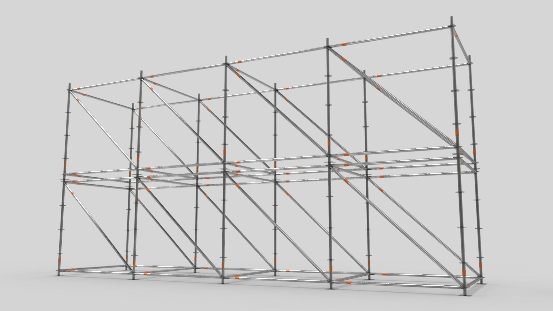 Scaffold Layher Module Low-poly 3D model_5