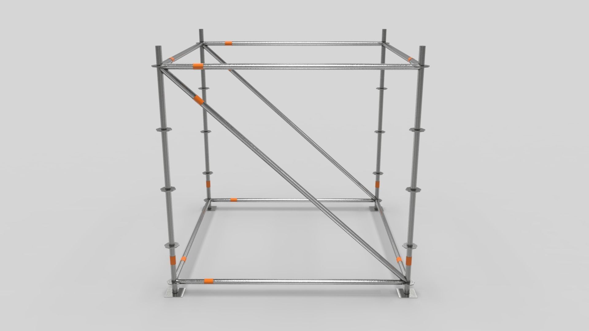 Scaffold Layher Module Low-poly 3D model_2