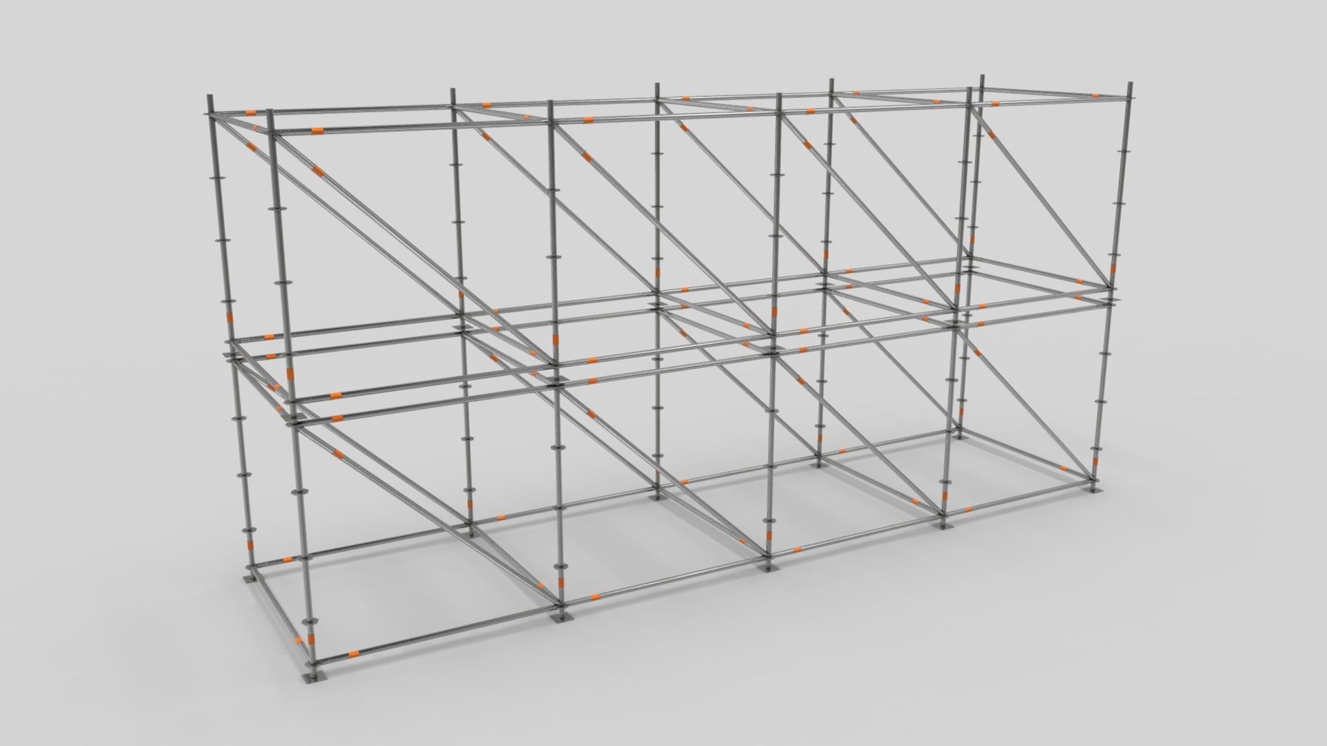 Scaffold Layher Module Low-poly 3D model_4