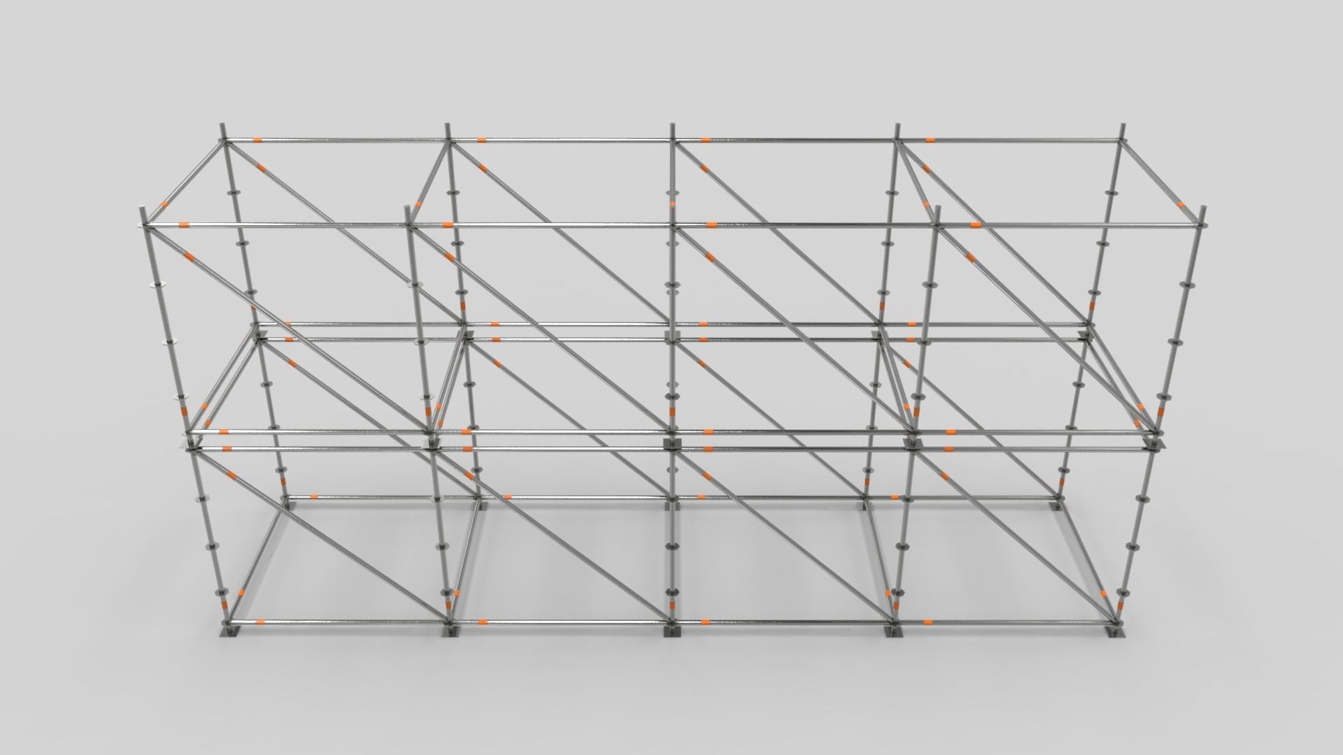 Scaffold Layher Module Low-poly 3D model_3