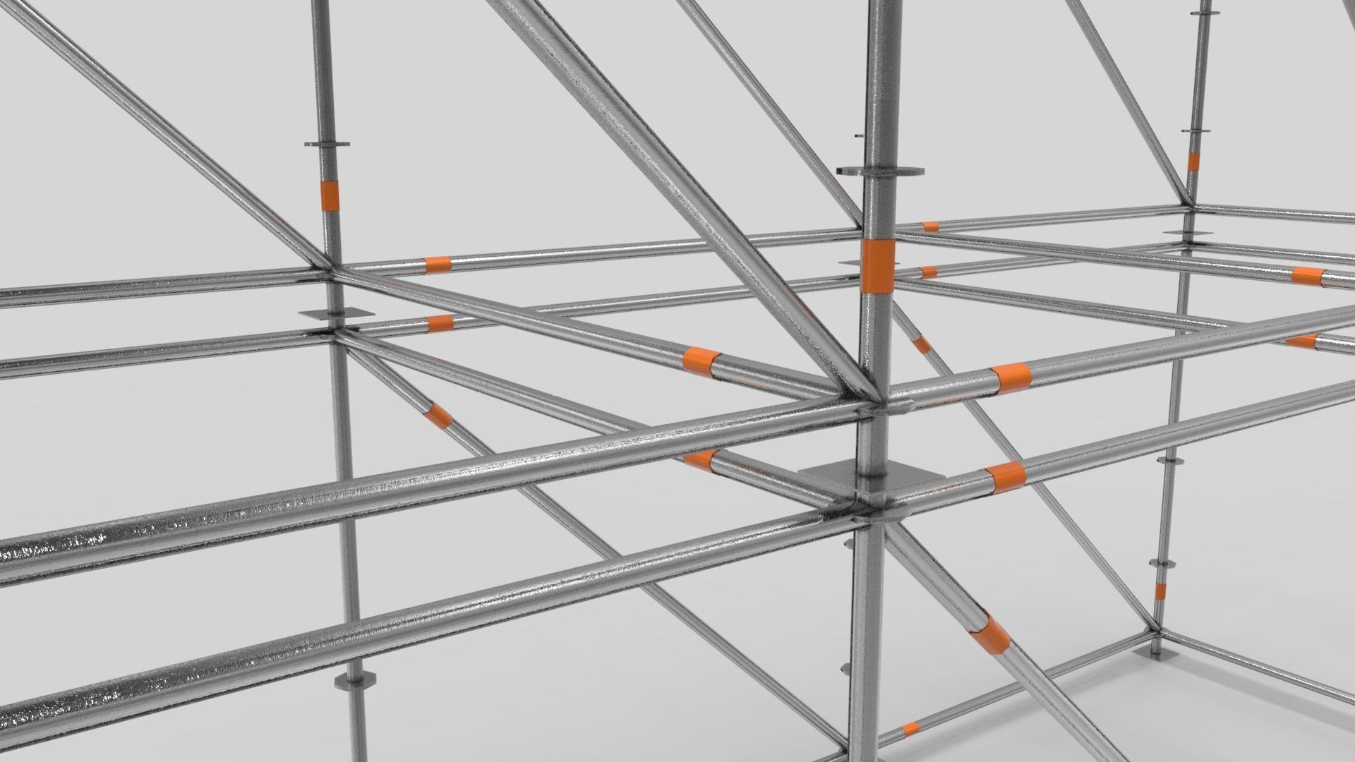 Scaffold Layher Module Low-poly 3D model_6