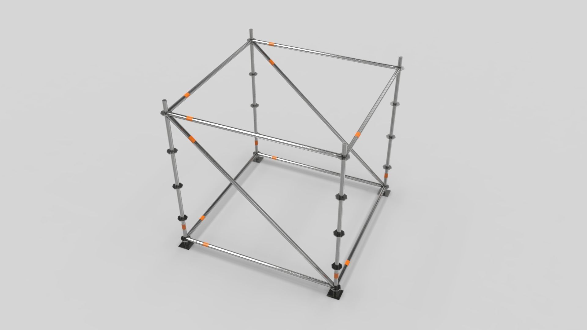 Scaffold Layher Module Low-poly 3D model_1
