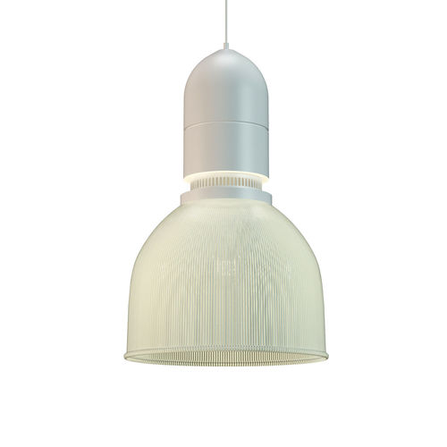 Industrial glass pendant light 3D model