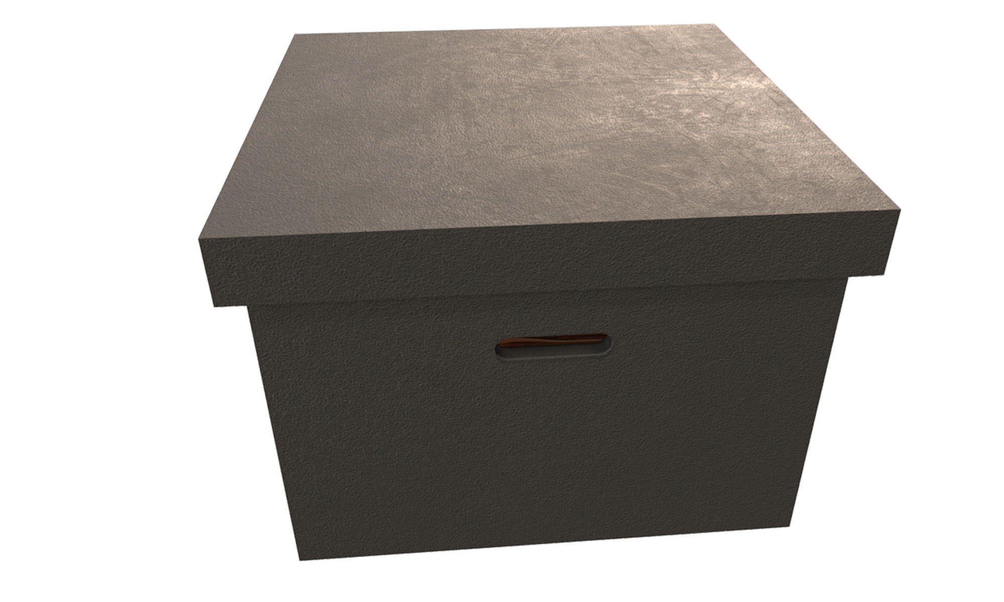 File Box Low-poly 3D model_5