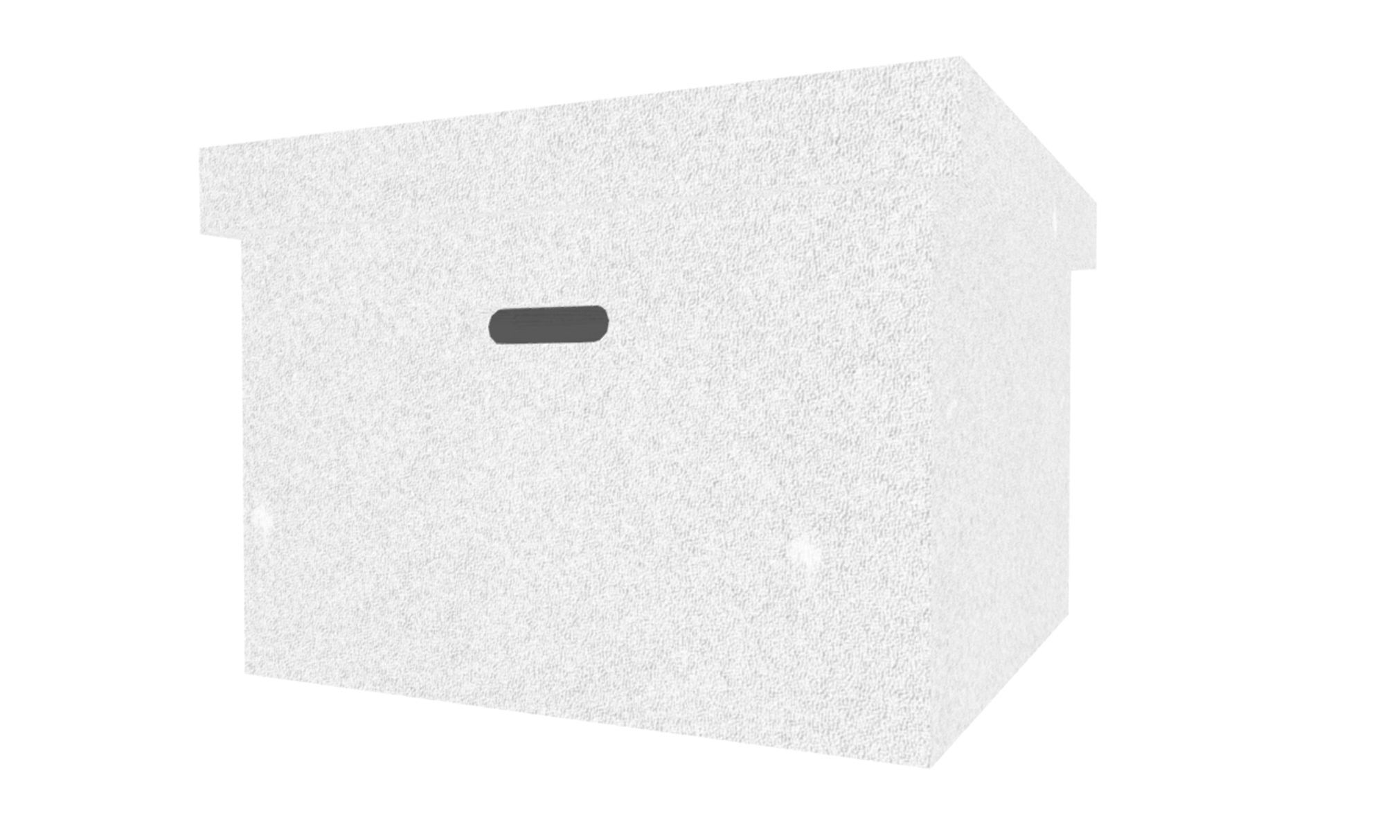 File Box Low-poly 3D model_10