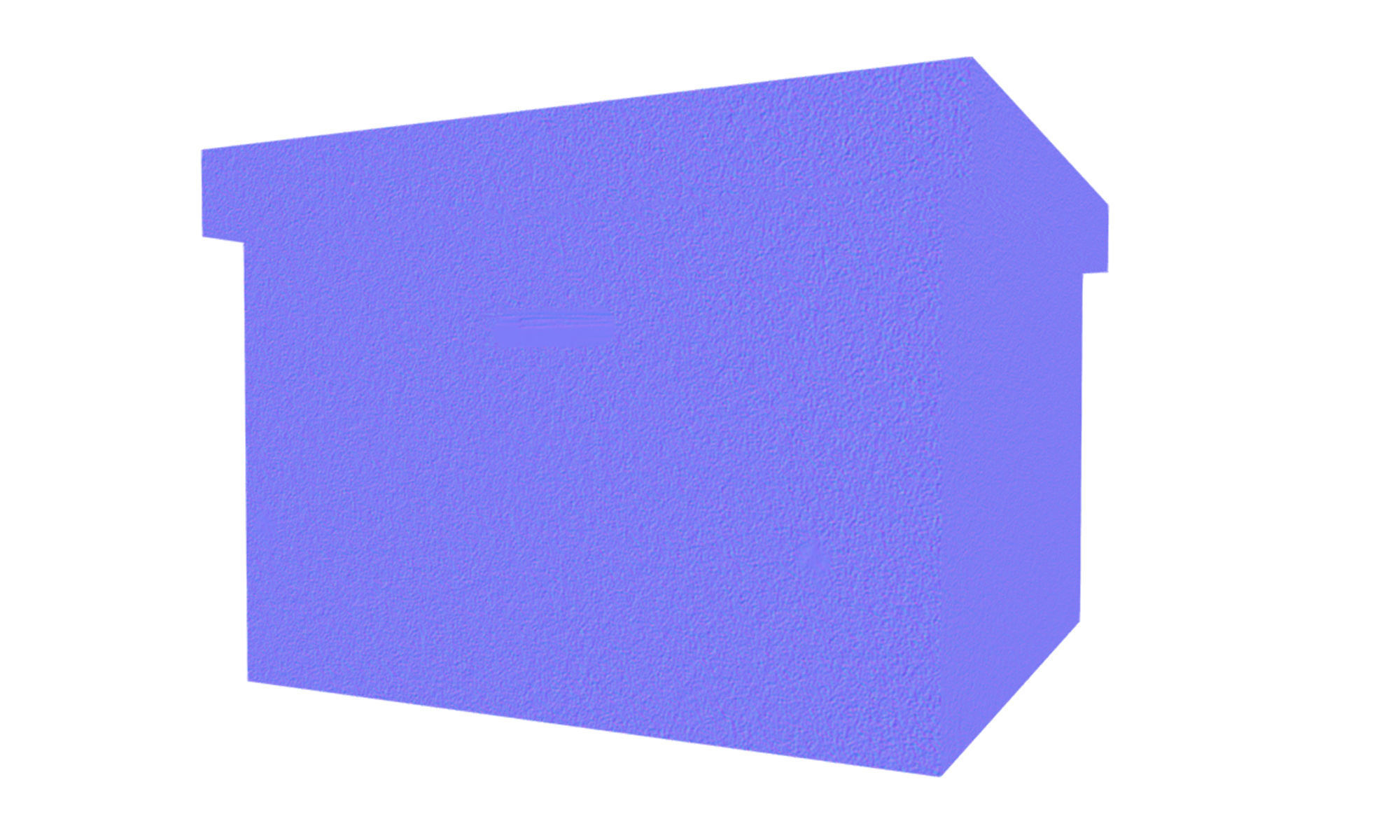 File Box Low-poly 3D model_12