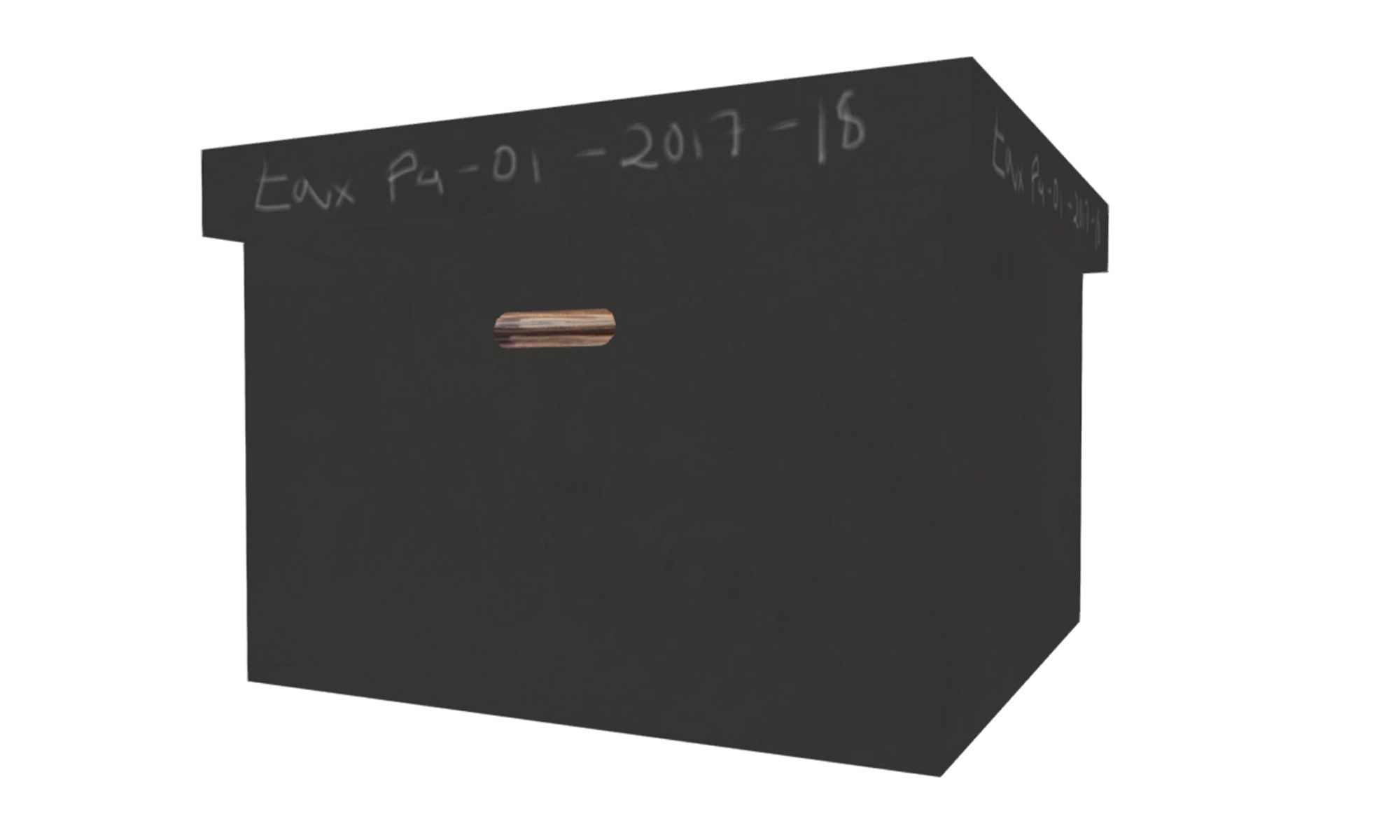 File Box Low-poly 3D model_9