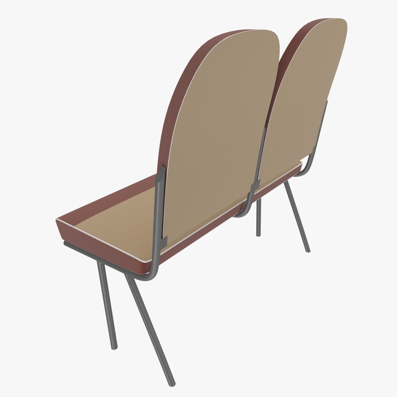 Passenger seats 3D model_2