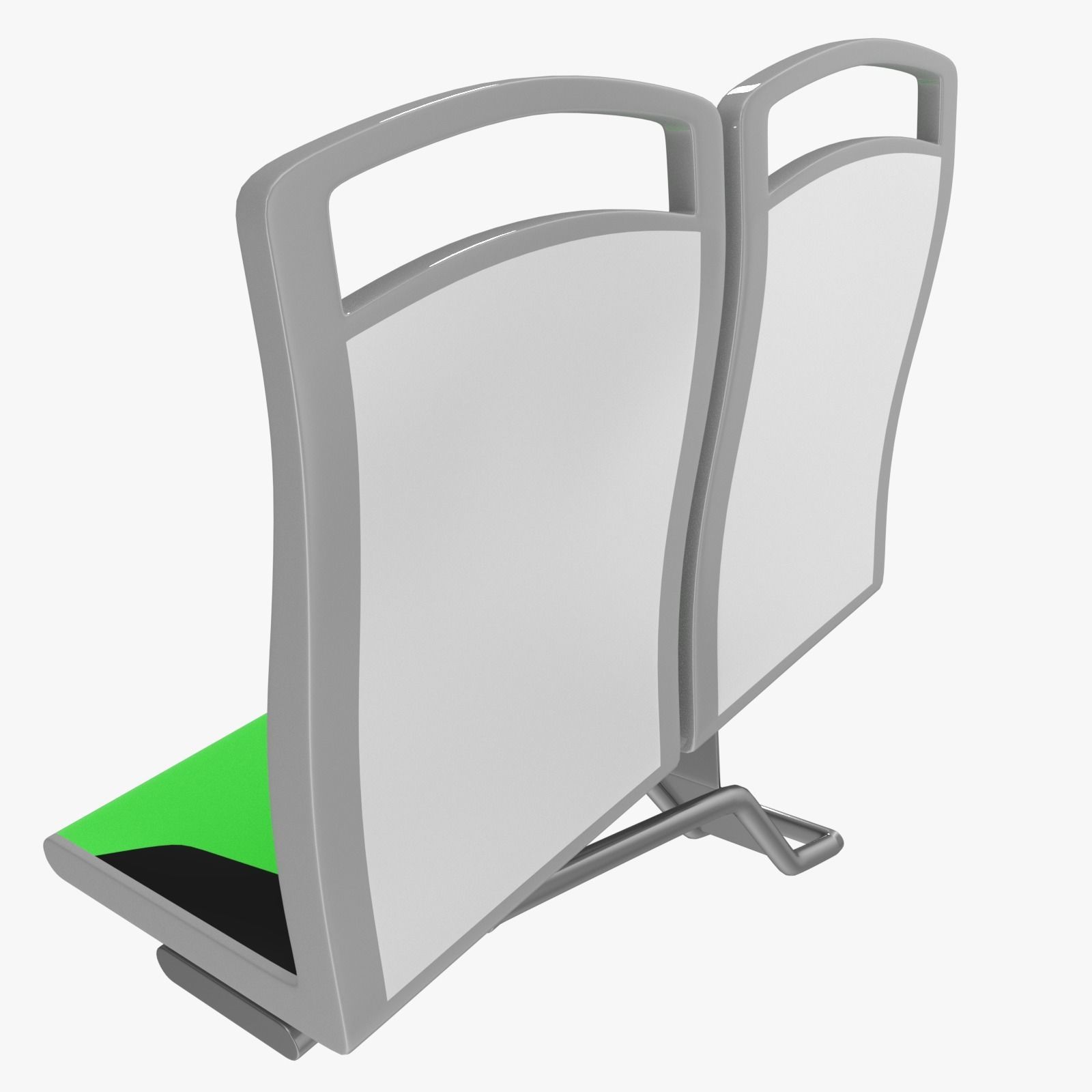 Passenger seats 3D model_4