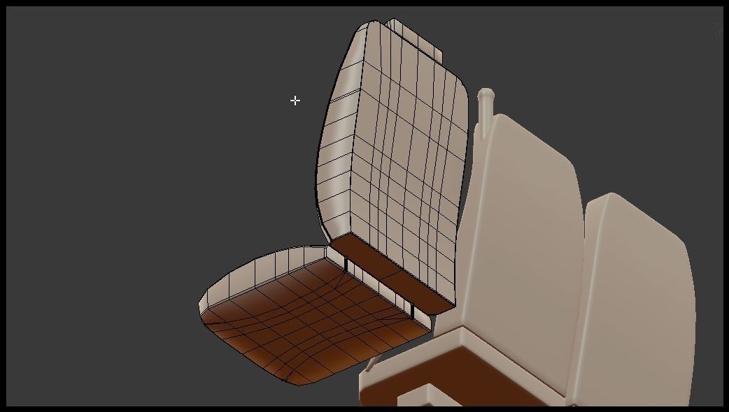 Passenger seats 3D model_18