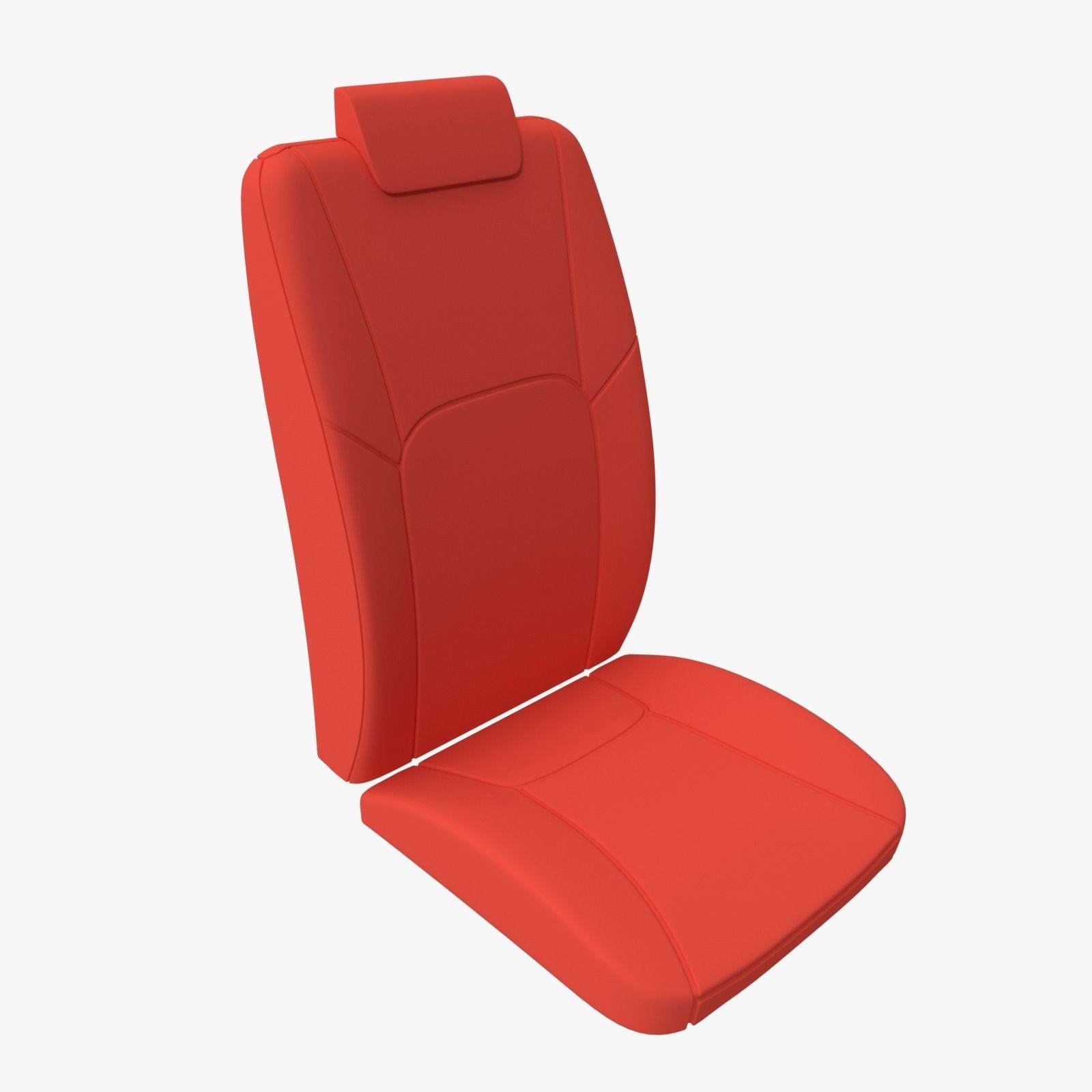 Passenger seats 3D model_5