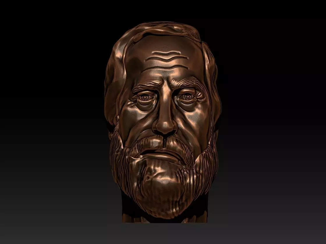 Human bust 3D print model
