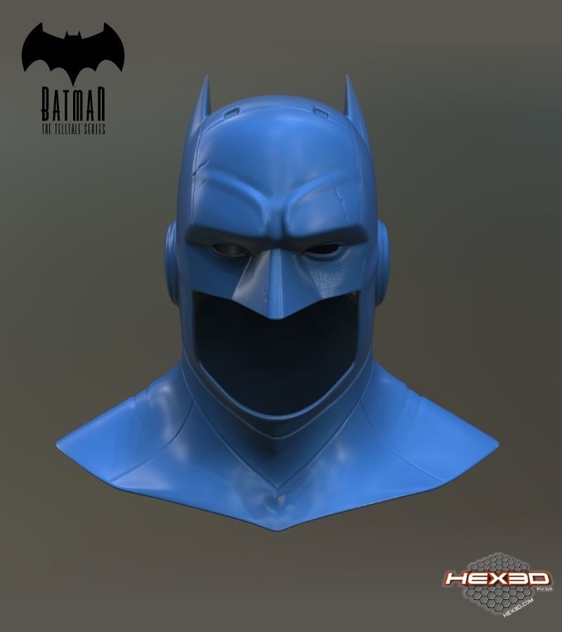 Batman Telltale Cowl 3D Print Ready 3D print model_2