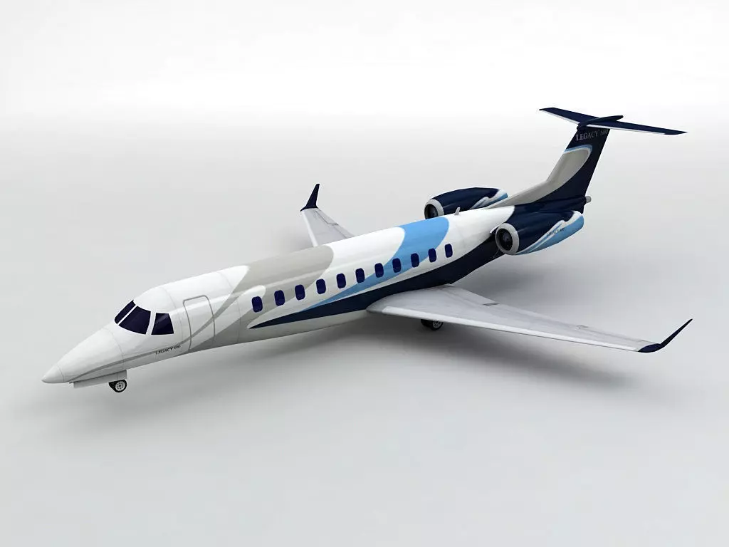 Embraer Legacy 600 Aircraft Low-poly 3D model