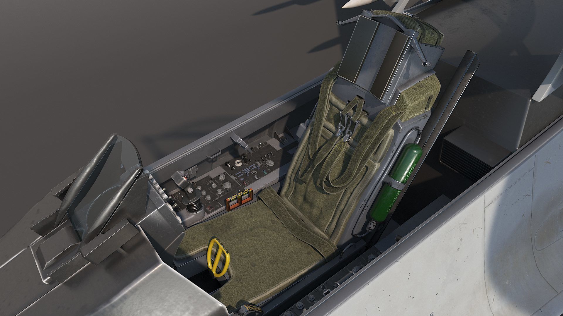 General Dynamics F-16 Fighting Falcon rigged 3D model_12