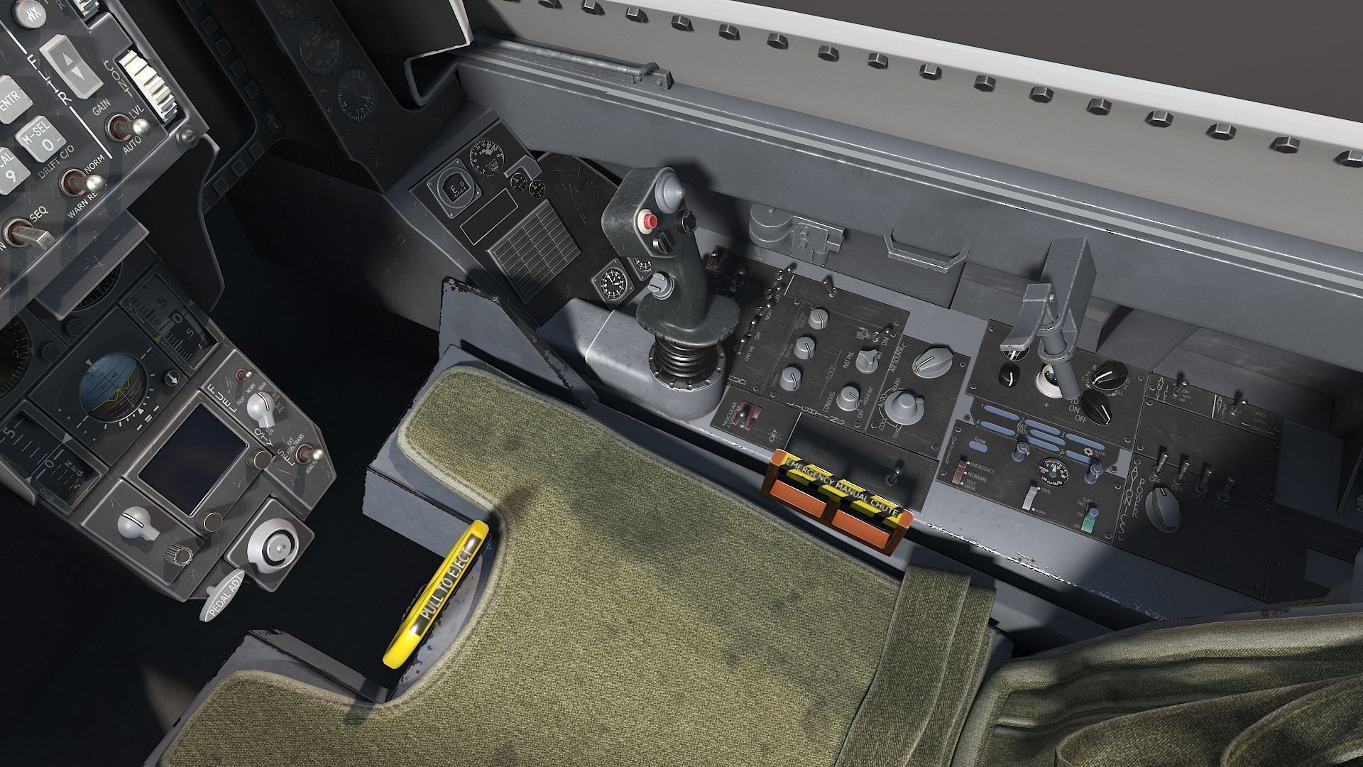 General Dynamics F-16 Fighting Falcon rigged 3D model_11