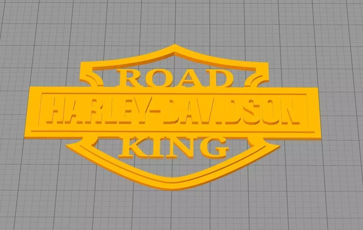 Harley Davidson Road King 3D print model_0