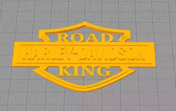 Harley Davidson Road King 3D print model