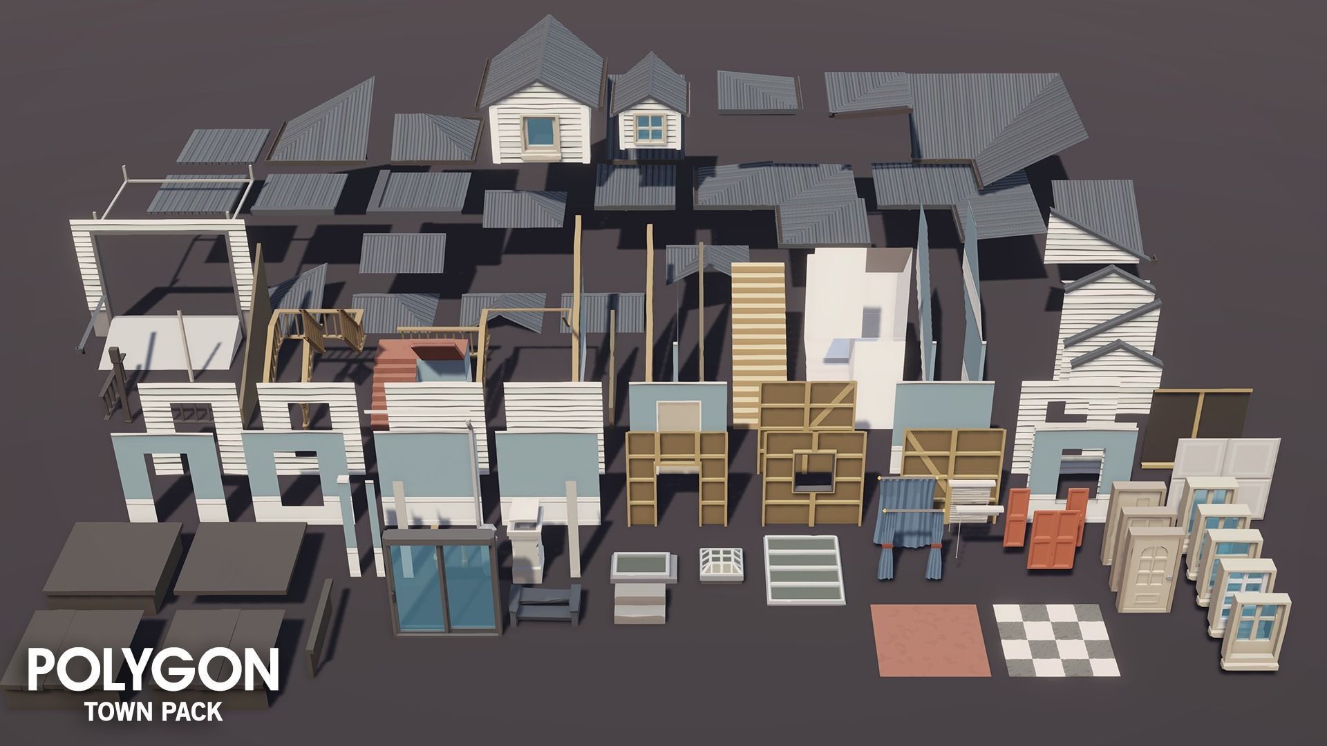 POLYGON - Town Pack Low-poly 3D model_23