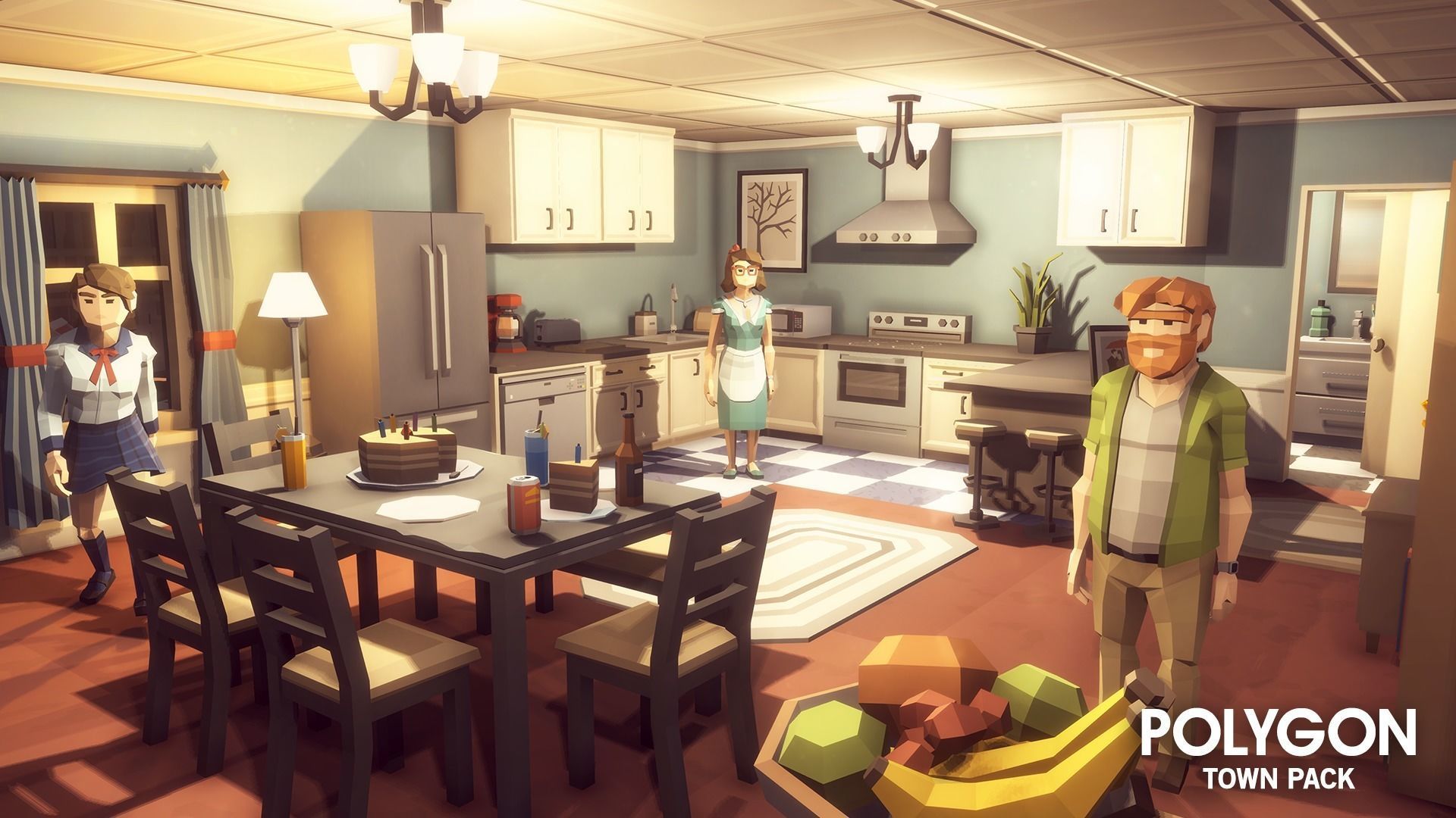 POLYGON - Town Pack Low-poly 3D model_7