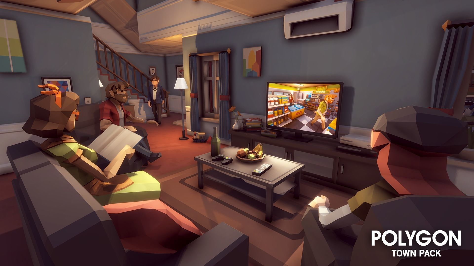 POLYGON - Town Pack Low-poly 3D model_6