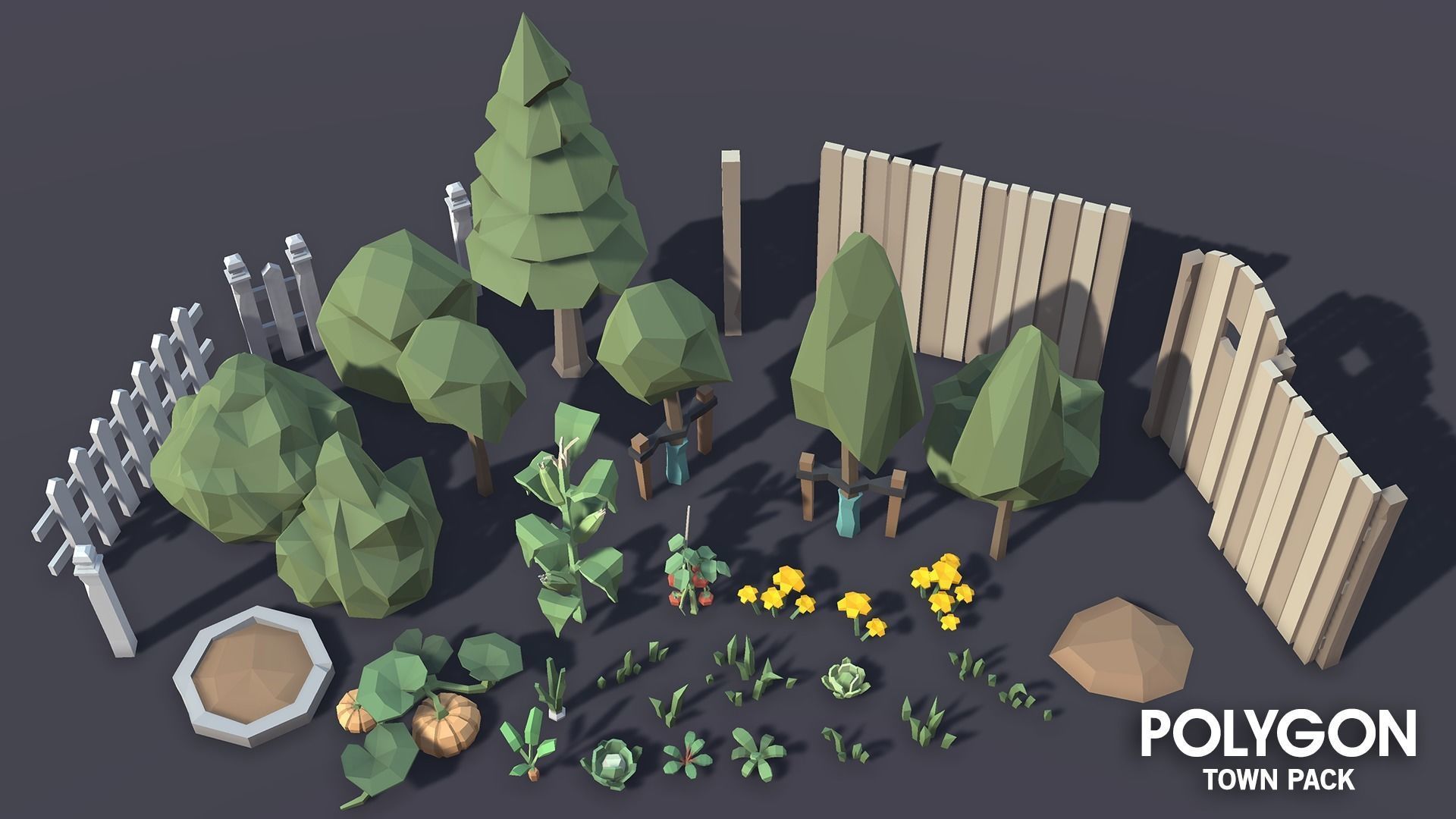 POLYGON - Town Pack Low-poly 3D model_16