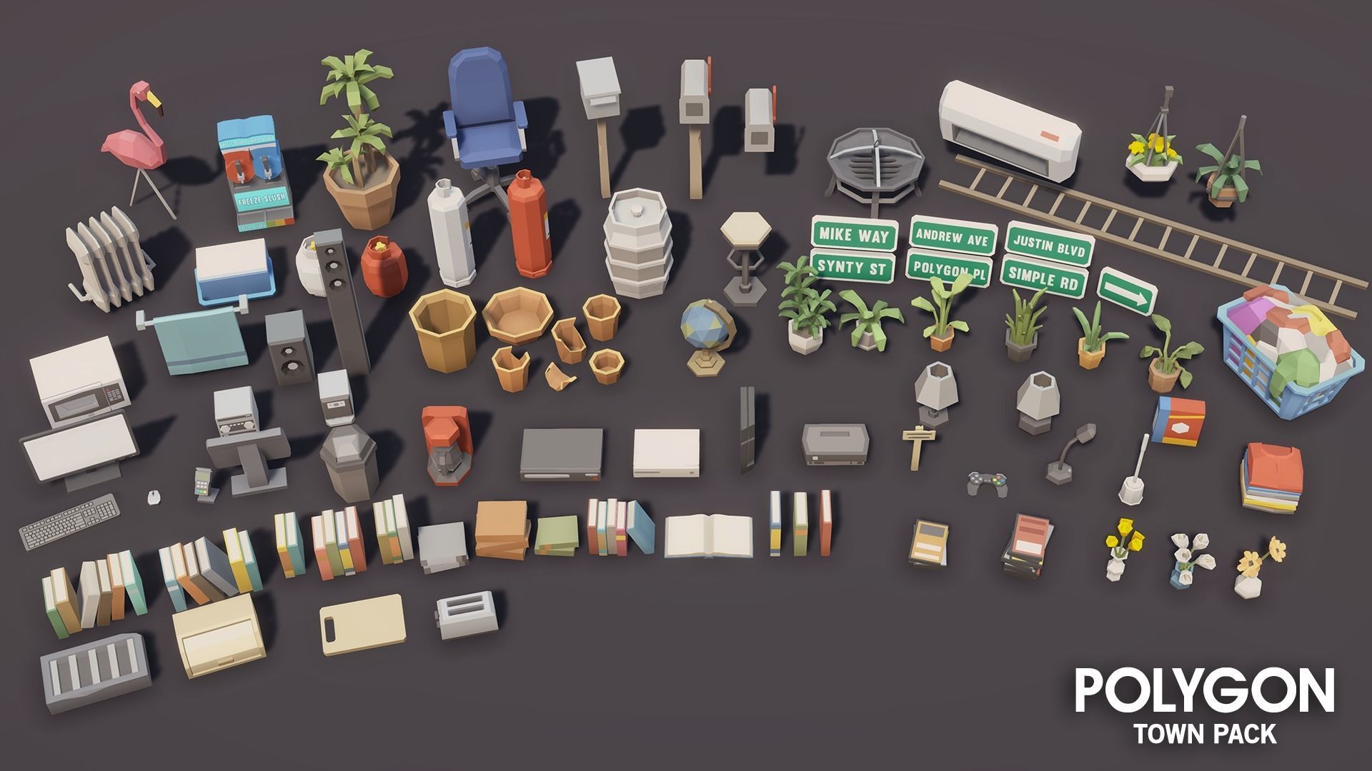 POLYGON - Town Pack Low-poly 3D model_22
