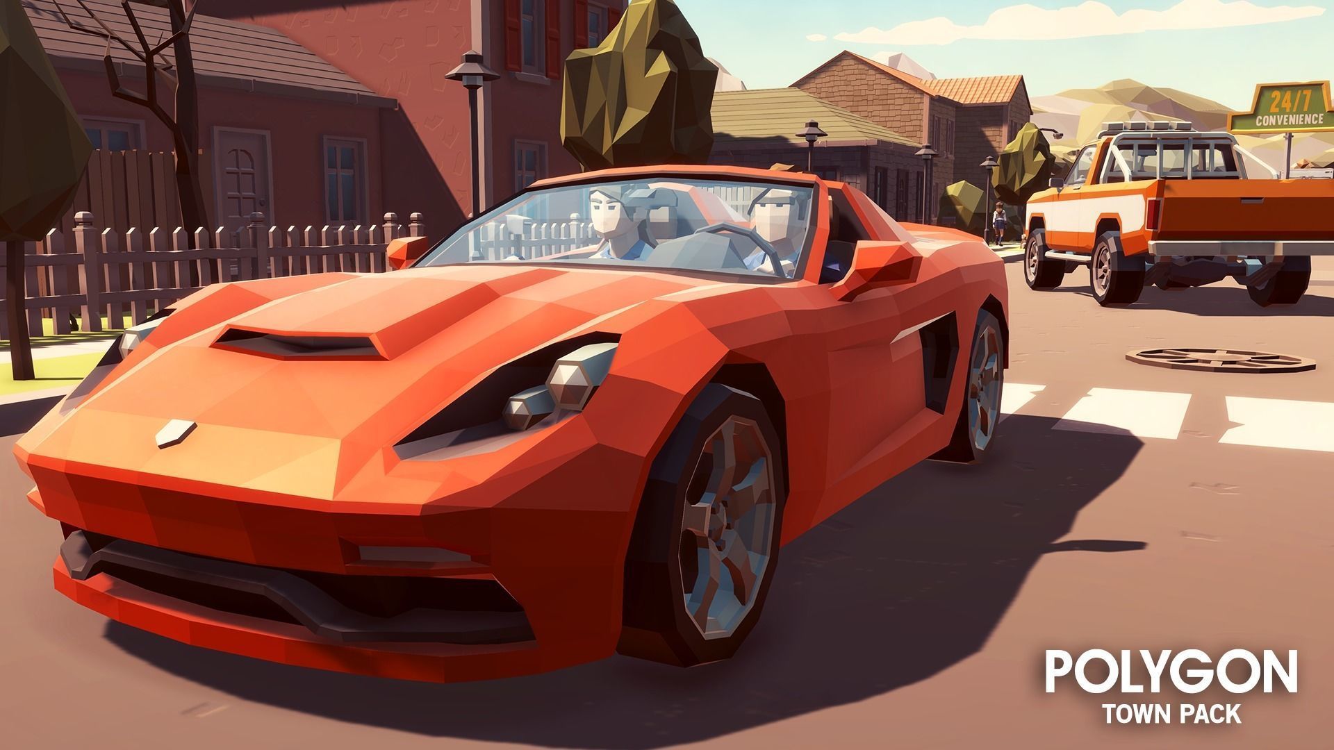 POLYGON - Town Pack Low-poly 3D model_9