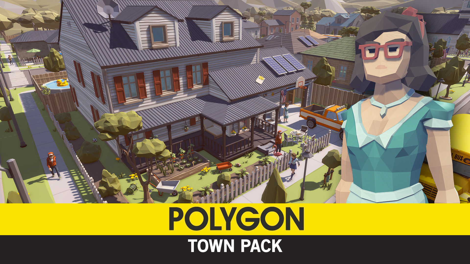 POLYGON - Town Pack Low-poly 3D model_0